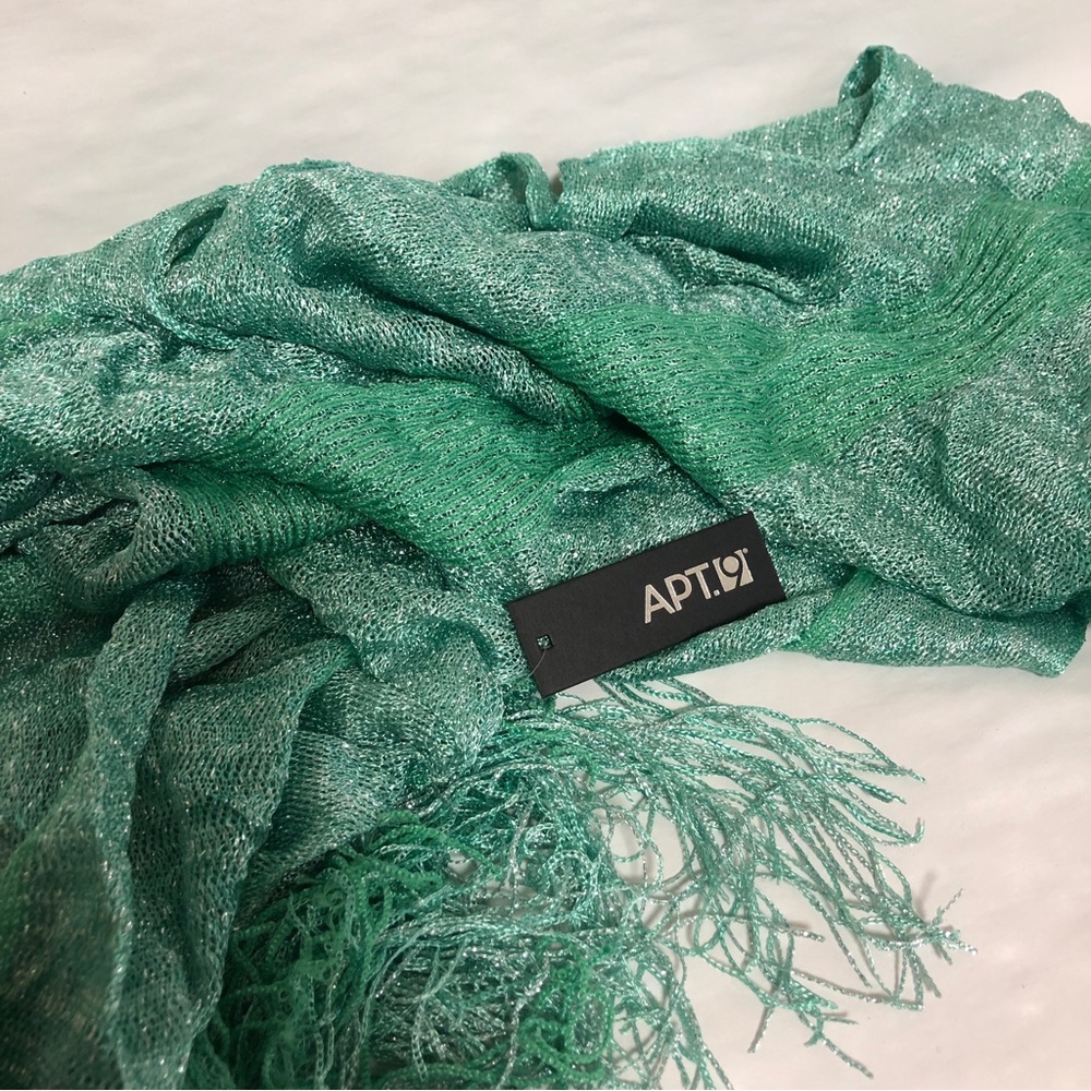 Apt 9 Scarf | Green with Metallic Sparkle | Extra Long